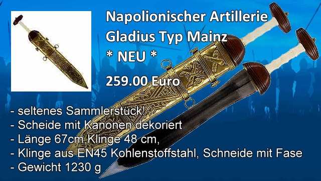 Napolionischer Gladius Typ Mainz