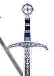 Abb. Schwert Robin Hood silber/blau