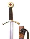 Abb. Templer-Schwert mit Schwertgehänge