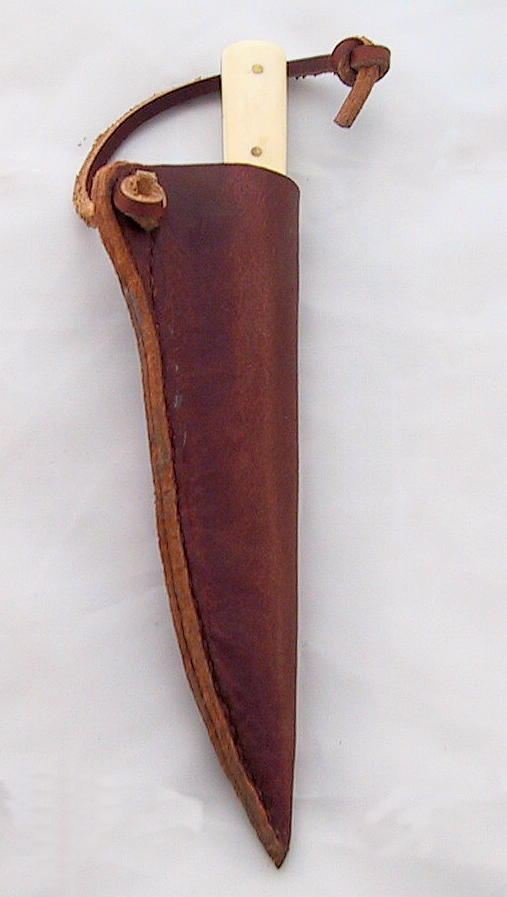 Bild Nr. 2 Mittelalter-Messer mit Lederscheide 19cm