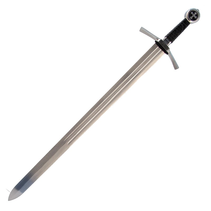 Mittelalter Kampfschwert mit Lederscheide