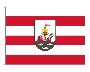 Historische-Fahnen Wismar mit Wappen