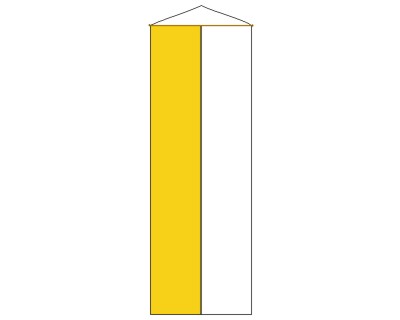 Banner gelb-wei Abb. Nr. 1