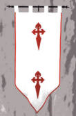 Flaggen Ritterorden-Shop Banner St. James Orden von Santiago