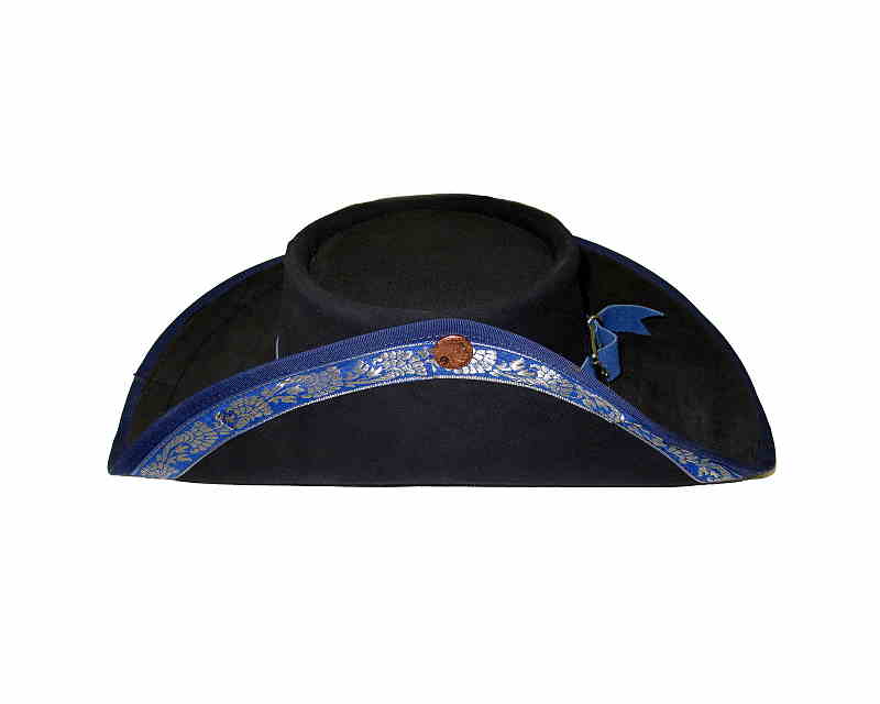 Bild Nr. 2 Musketier-Hut Leder blau