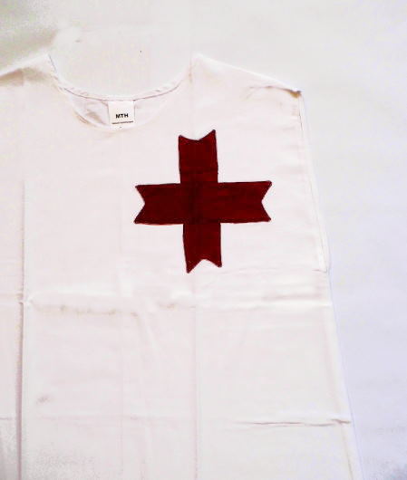 Bild Nr. 2 Waffenrock Templer wei mit rotem Kreuz
