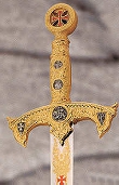 Ritterorden Schwerter-Shop Schwert der Tempelritter Gold