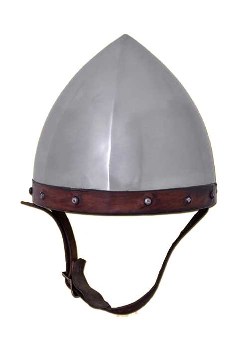 Helm der Bogenschützen Stahl mit Lederinlet