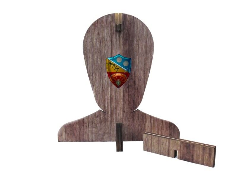 Helmstnder mit Ihrem Wappen Drei Stck Abb. Nr. 1
